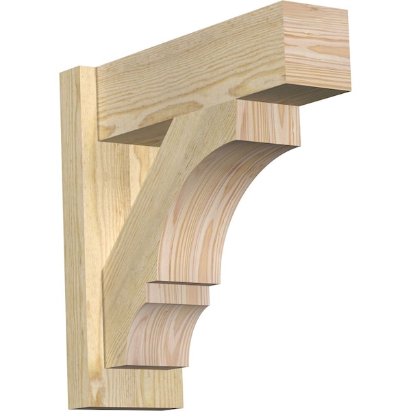 Ekena Millwork Balboa Block Rough Sawn Outlooker, Douglas Fir, 6"W x 18"D x 18"H OUT06X18X18BOA05RDF - main